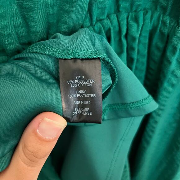 Torrid Green Textured Tiered Maxi Dress Sleeveless Adjustable Strap Boho Prairie - Picture 13 of 14